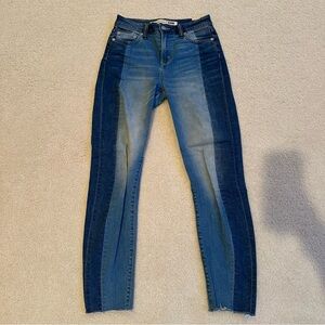 Lovers + Friends stretchy two-tone skinny jean